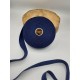 Ruban coton - 2.50cm - Bleu foncé