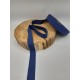 Ruban coton - 2.50cm - Bleu foncé