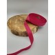 Ruban coton - 2.50cm - Rose