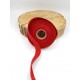 Ruban coton - 2.50cm - Rouge