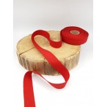 Ruban coton - 2.50cm - Rouge
