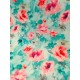 Percale de Coton - Fleurs aquarelle - x10cm