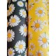 Tissu ameublement - Marguerite noir x10cm
