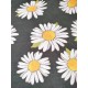 Tissu ameublement - outdoor - Marguerite noir x10cm