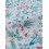 Tissu cretonne - Fraise & Abeille - x10cm