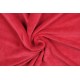 Tissu polaire Doudou - rouge - x10cm