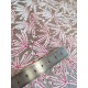 Tissu ameublement - trentino - rose - x10cm