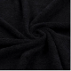 Tissu éponge - noir - x10cm