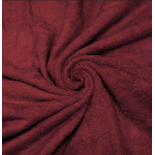 Tissu éponge - bordeaux - x10cm