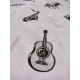 Tissu ameublement - Instruments de musique - x10cm