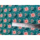 Percale de Coton - Fleurs tailleur- x10cm