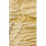 Tissu polaire Minky rayures - Moutarde - x10cm