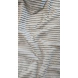 Tissu polaire Minky rayures - Lin - x10cm