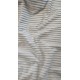 Tissu polaire Minky rayures - Lin - x10cm