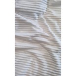Tissu polaire Minky rayures - Blanc - x10cm