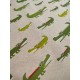 Tissu ameublement - Léger- Crocodile- x10cm
