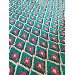 Tissu ameublement - Losange rose - x10cm