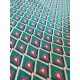 Tissu ameublement - Losange rose - x10cm