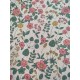 Tissu ameublement - Léger- Lovely flowers green - x10cm