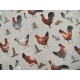 Tissu ameublement - Léger- Chicken farm - x10cm