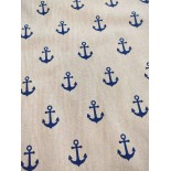 Tissu ameublement - Léger- Nautical anchor - x10cm