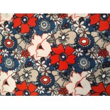 Tissu cretonne - Floralie - x10cm