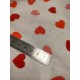 Tissu cretonne - Valentine - x10cm