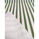 Tissu éponge Pilat - Rayé vert - x10cm