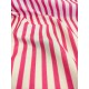Tissu éponge - Pilat - Rayé rose - x10cm