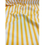 Tissu éponge - Pilat- Rayé jaune - x10cm