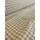 Tissu cretonne - Vichy jaune - x10cm