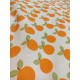 Tissu enduit fin - Orange - x10cm
