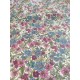 Tissu enduit fin - Fleur vintage - x10cm