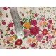 Tissu cretonne - Fleur béatrice - x10cm