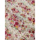 Tissu cretonne - Fleur béatrice - x10cm