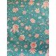 Tissu cretonne - Fleur fuschia - x10cm