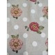 Tissu ameublement - Léger- Rose dots ornamental - x10cm
