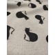 Tissu ameublement - Léger- Cat cartoon- x10cm