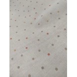 Tissu cretonne - Dotty Naturel - x10cm