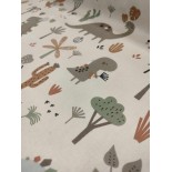 Tissu cretonne - Dracorex Ecru- x10cm