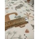 Tissu cretonne - Dracorex Ecru- x10cm