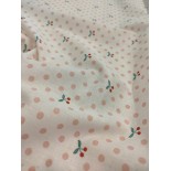 Tissu cretonne - Cerisa - x10cm