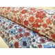 Tissu cretonne - Bavory - Rouge - x10cm