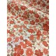 Tissu cretonne - Bavory - Rouge - x10cm