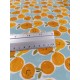 Tissu enduit fin - Tête d'orange - x10cm