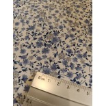 Tissu enduit fin - Liberty Bleu - x10cm