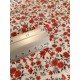 Tissu enduit fin - Liberty Rouge - x10cm