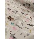 Tissu cretonne - animaux de la ferme - x10cm
