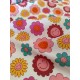 Tissu cretonne - Marguerites smiles - x10cm