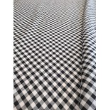 Tissu cretonne - Damier - x10cm